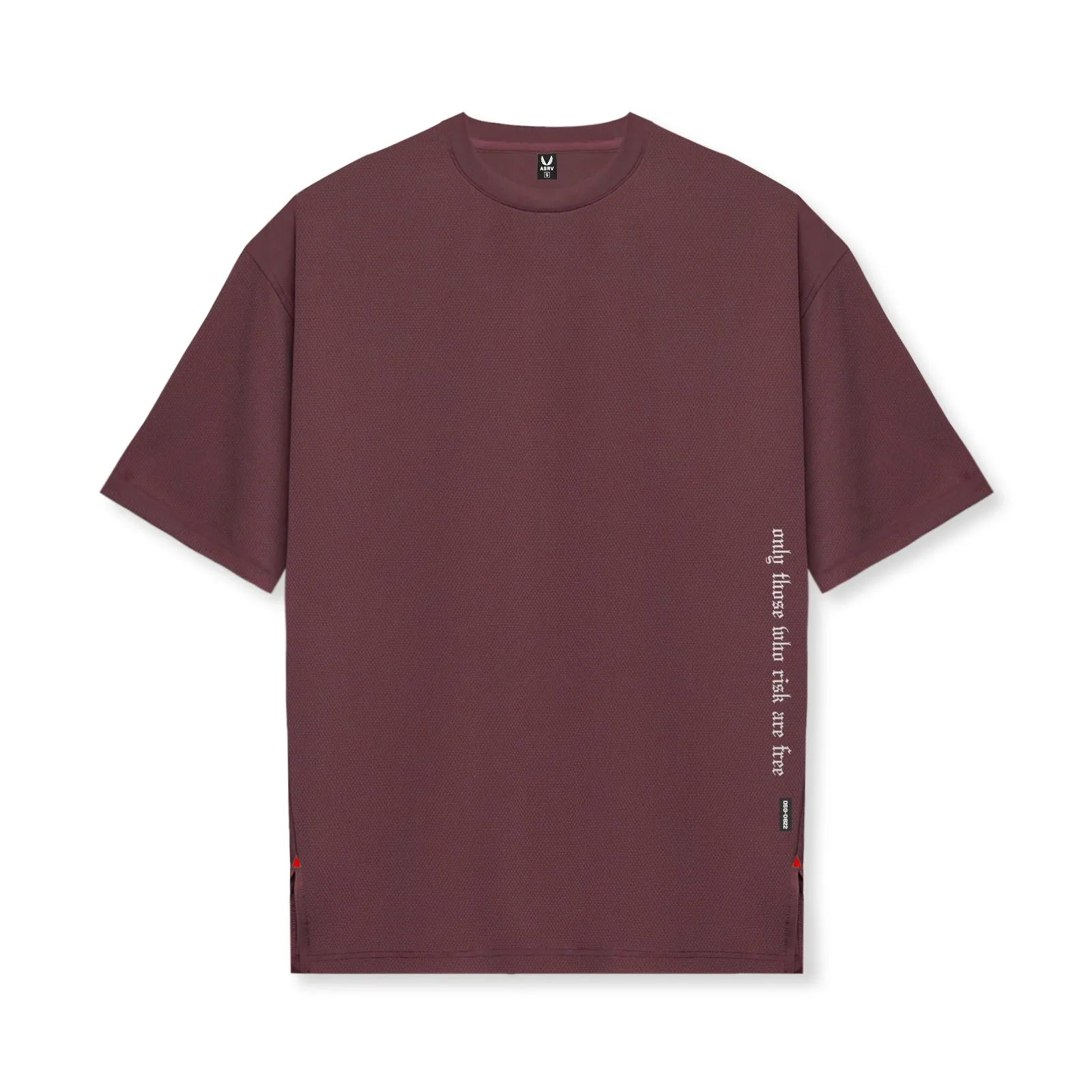 0822. AeroSilver® Oversized Tee - Plum