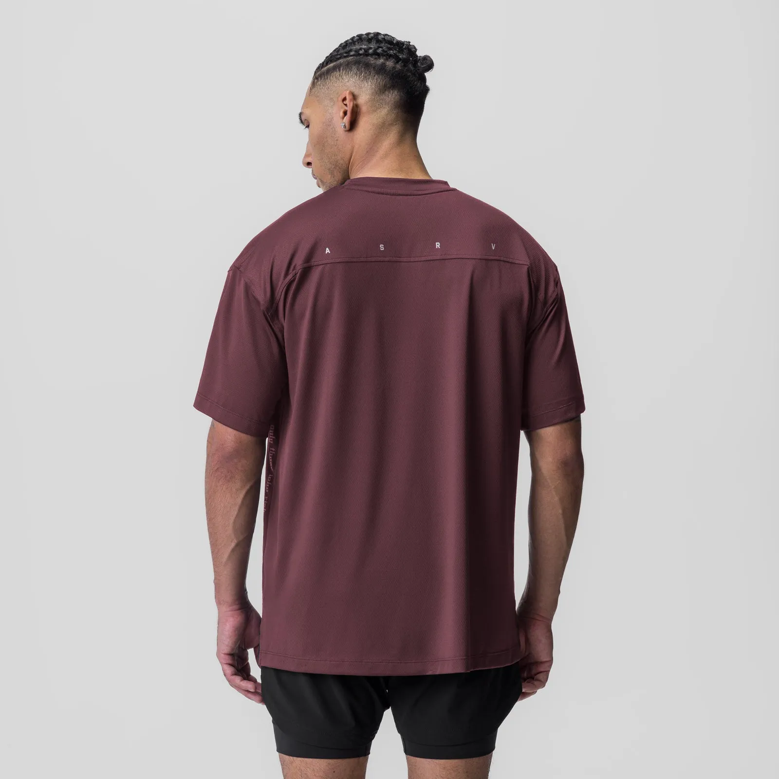 0822. AeroSilver® Oversized Tee - Plum