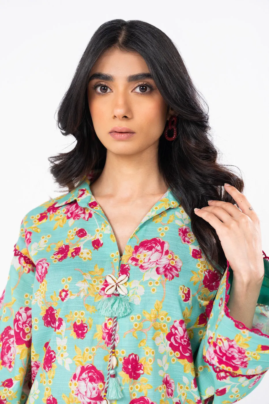 1 Pc Printed Khaddar Shirt 