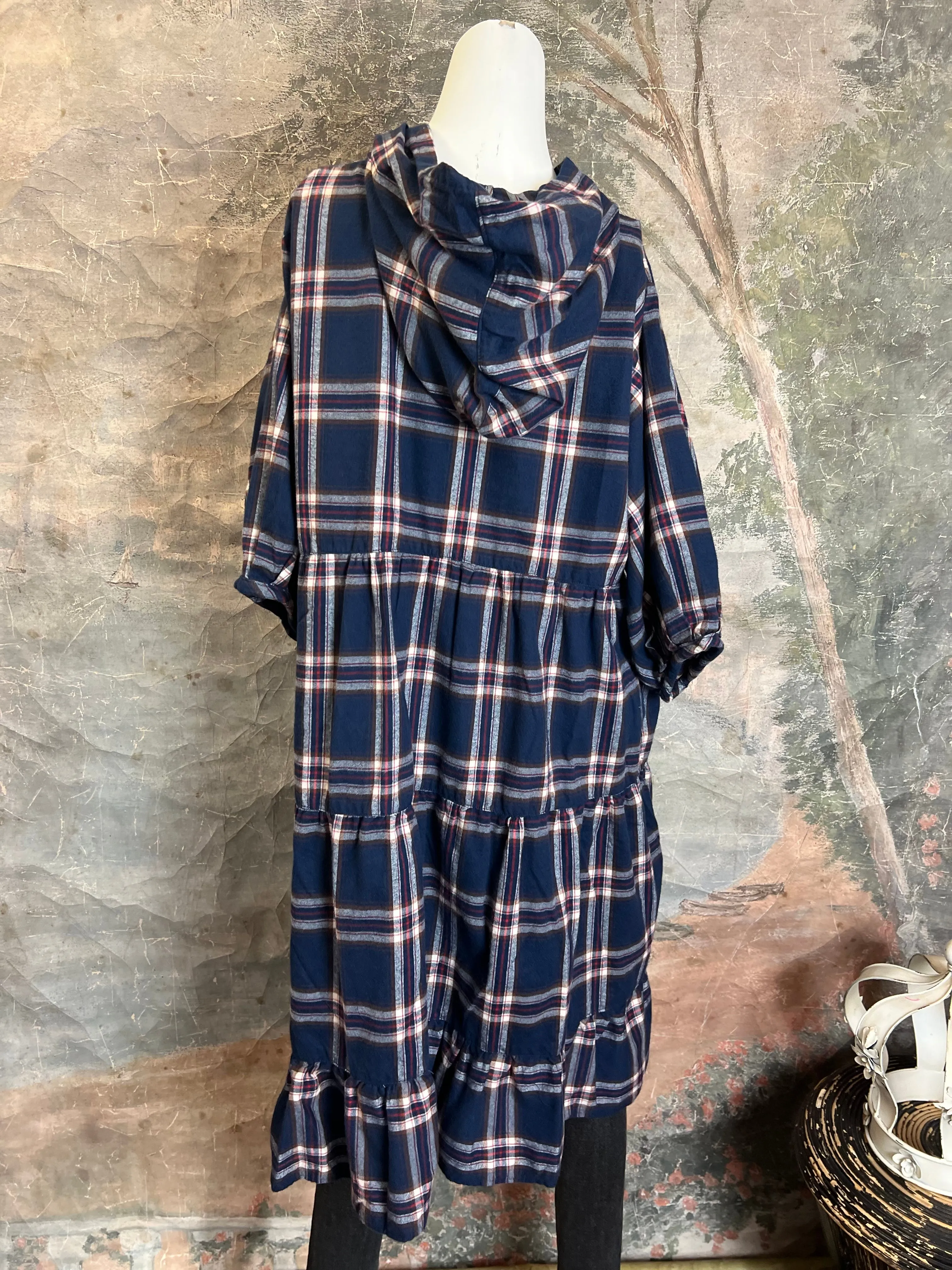 5426 Hooded Flannel Tunic