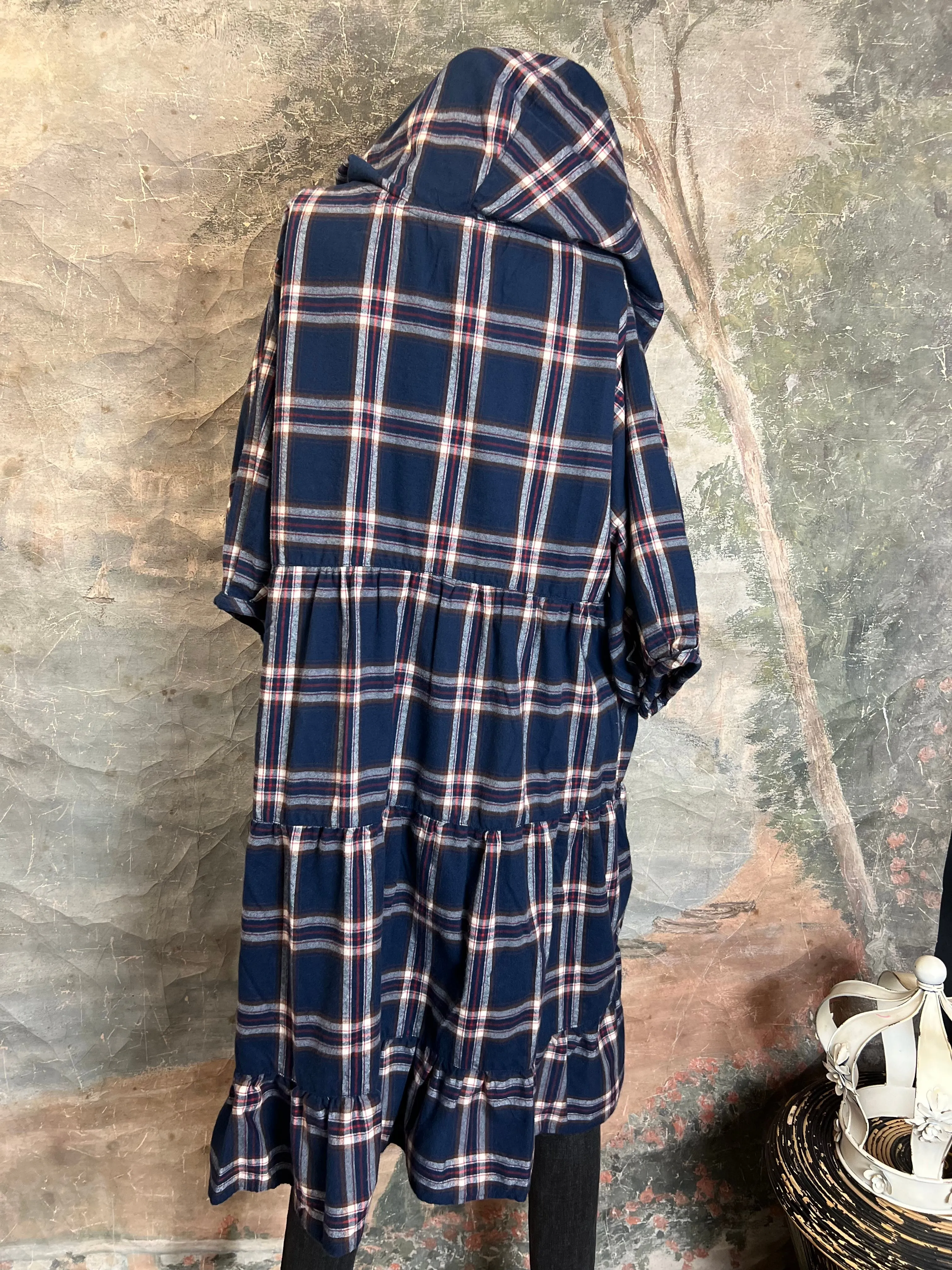 5426 Hooded Flannel Tunic