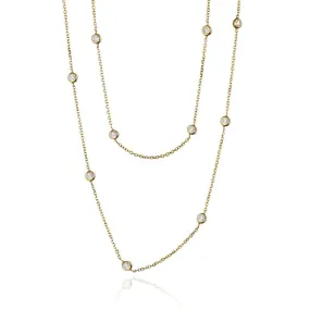 9ct Yellow Gold & Diamond (0.27ct) Wrap Necklace