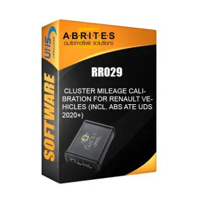 ABRITES - RR029 - Cluster Mileage Calibration for Renault Vehicles (Incl. ABS ATE UDS 2020 )