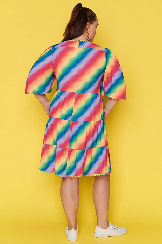 Amanda Fluro Rainbow Dress