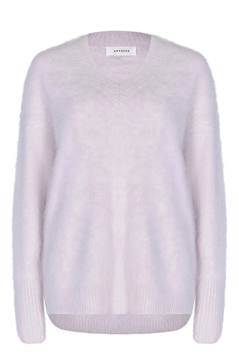 Antalya V-Neck Knit - Eggshell