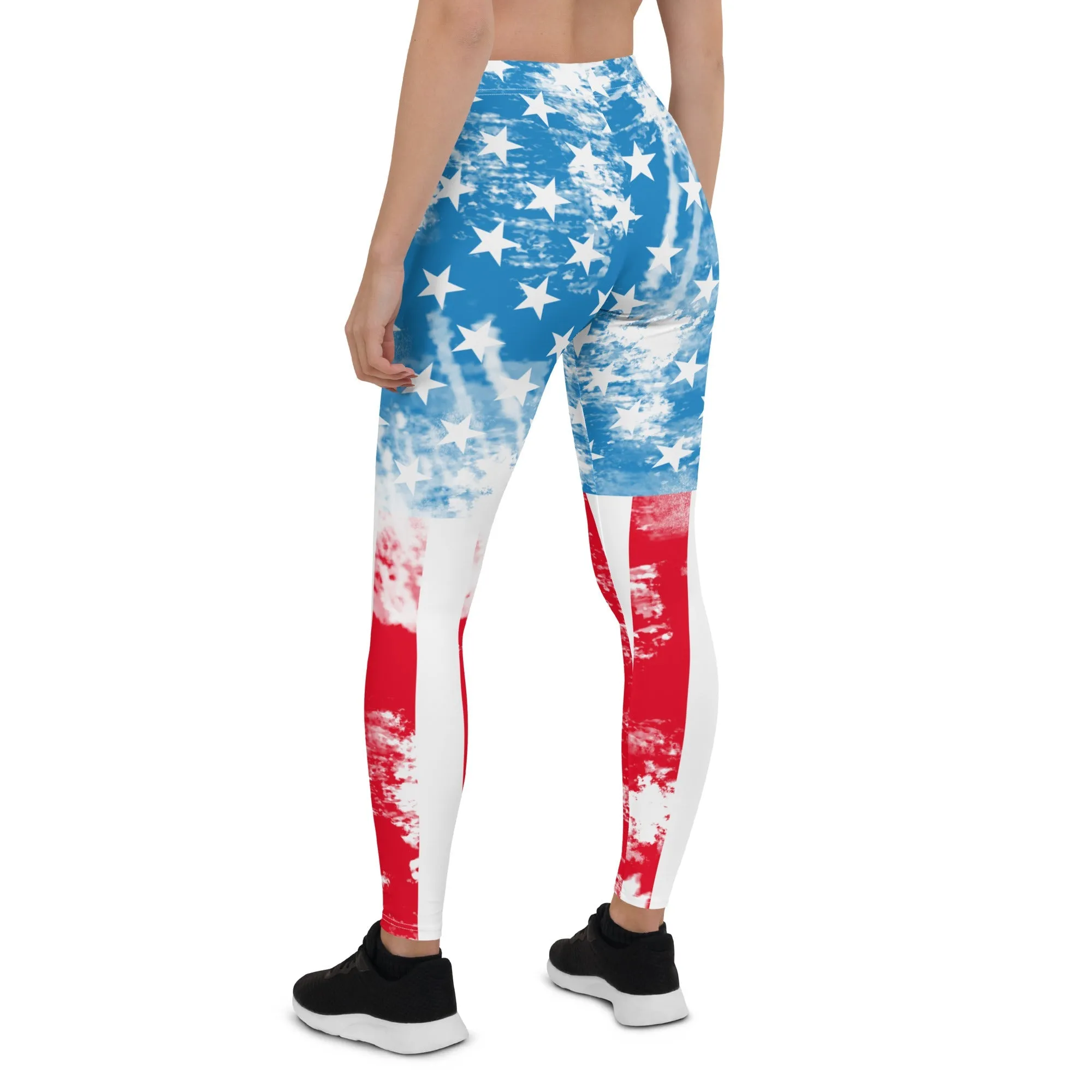 Artsy American Flag Leggings