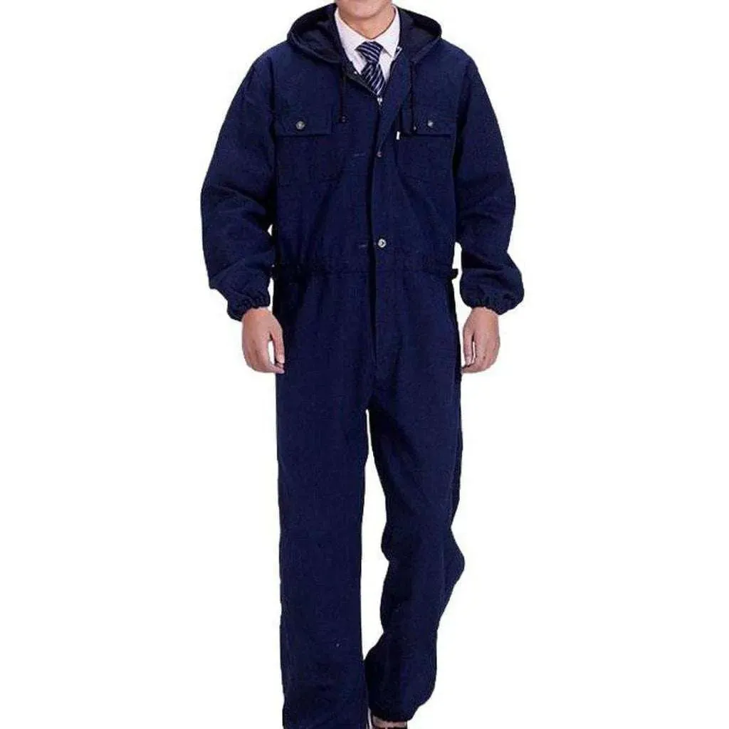 Baggy men's jean jumpsuit