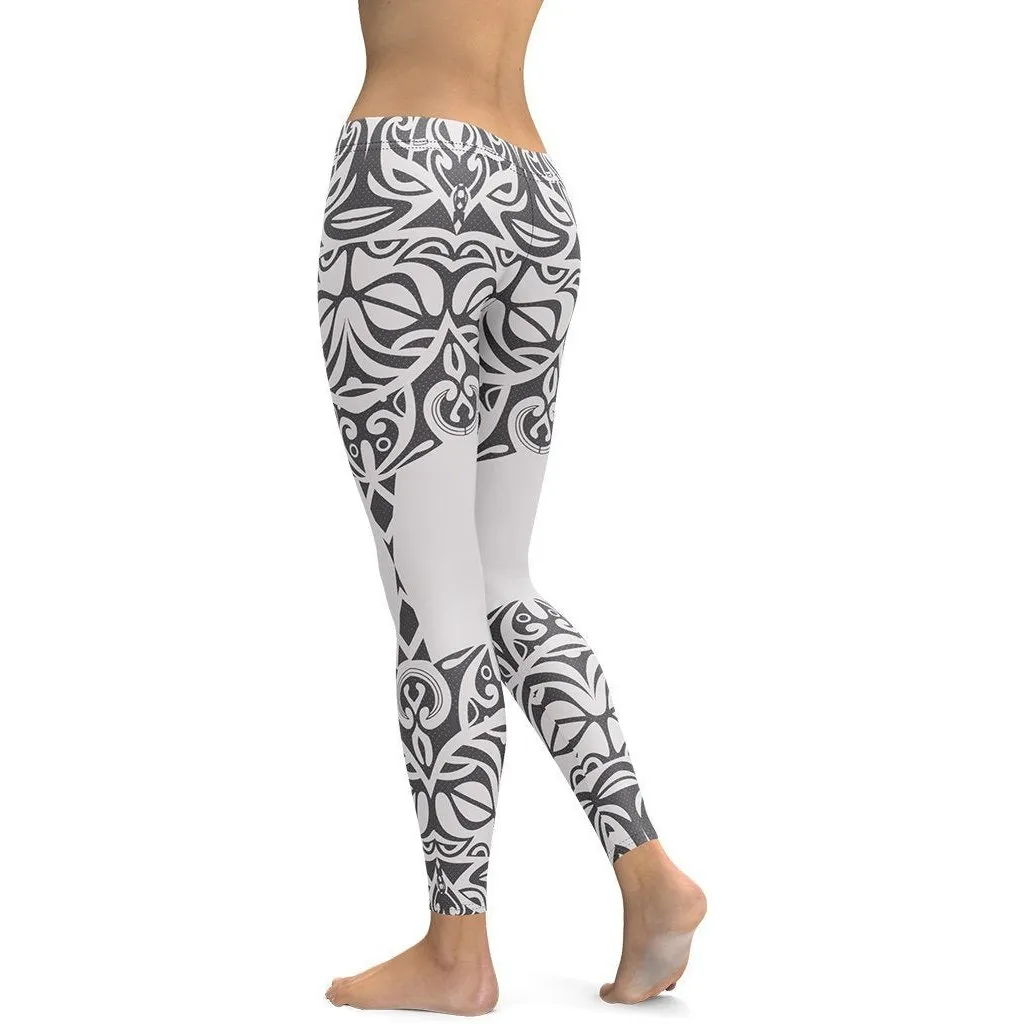 Black and White Tribal Leggings