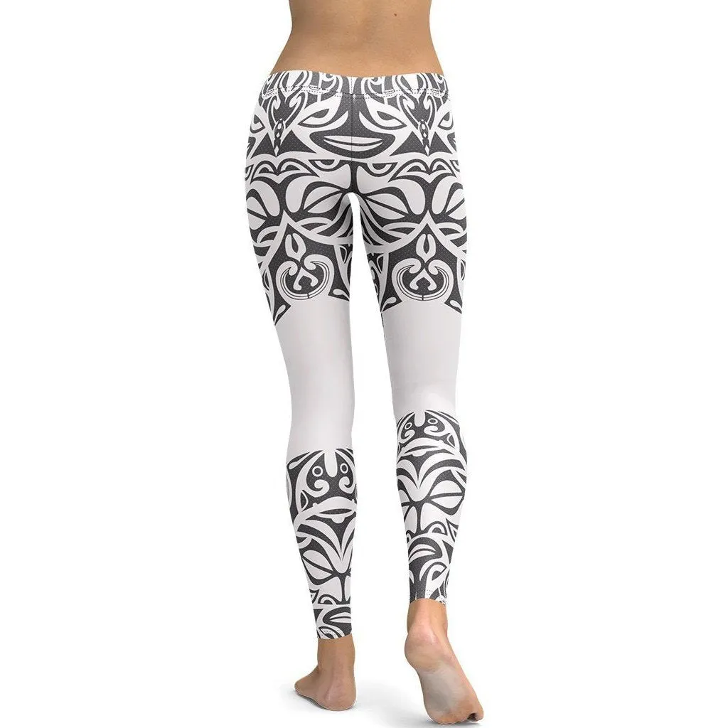 Black and White Tribal Leggings