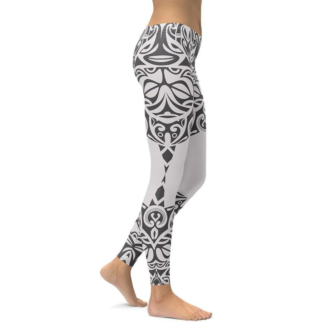 Black and White Tribal Leggings