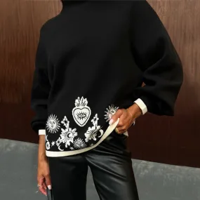 Black Virgo Jumper