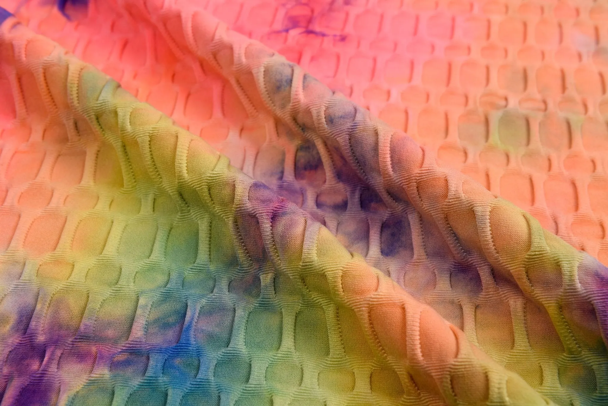 Bubble Jacquard Tie-Dye Sports Fabric