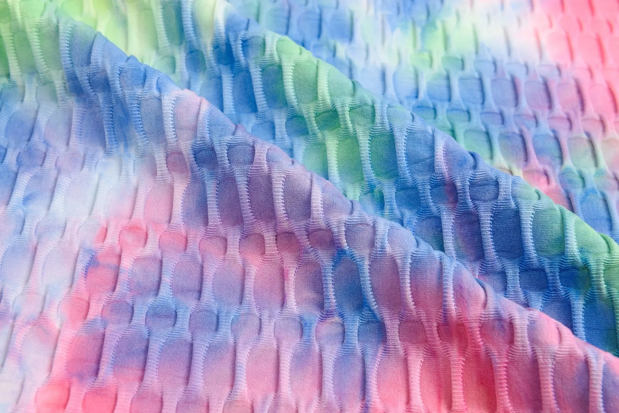 Bubble Jacquard Tie-Dye Sports Fabric