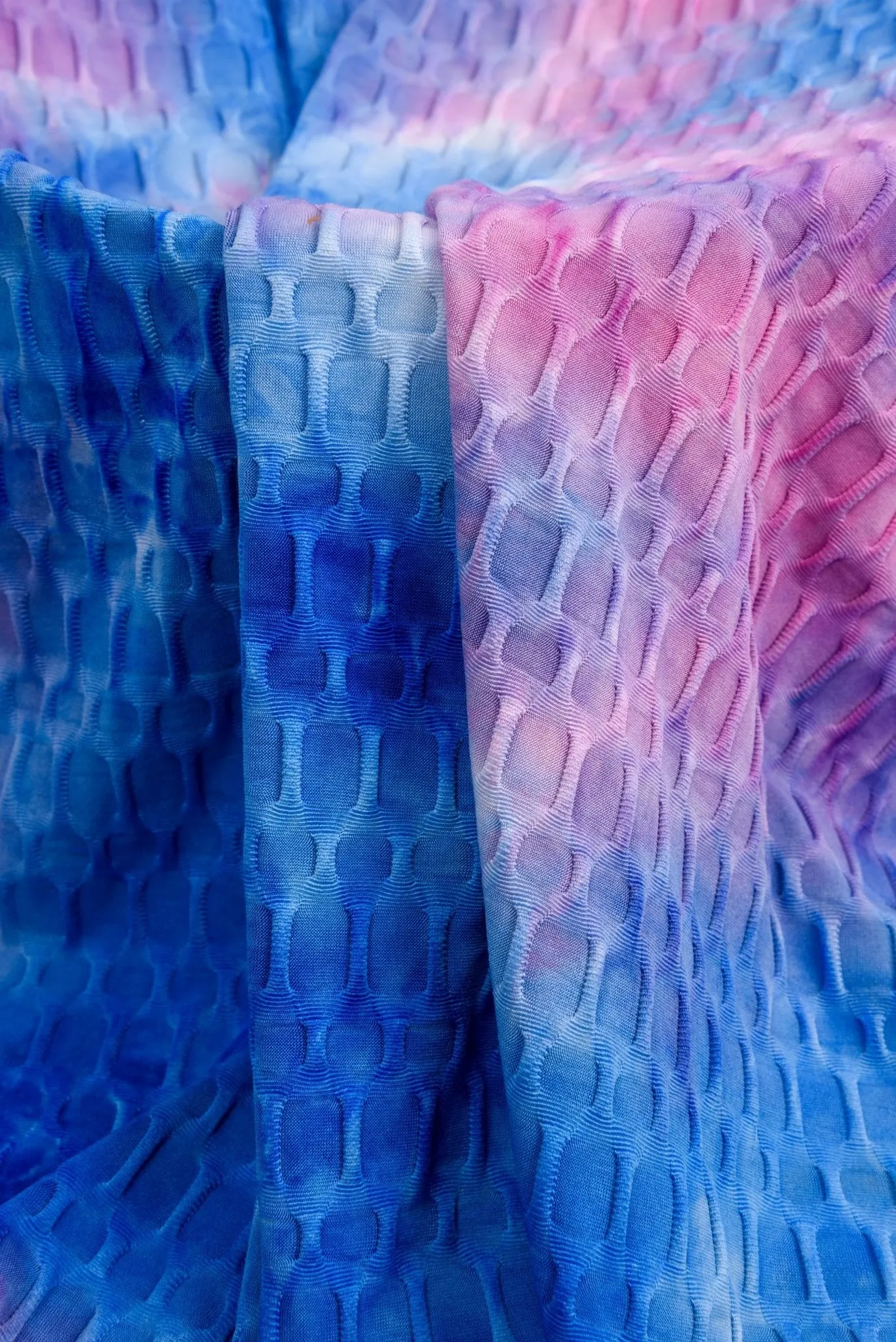 Bubble Jacquard Tie-Dye Sports Fabric