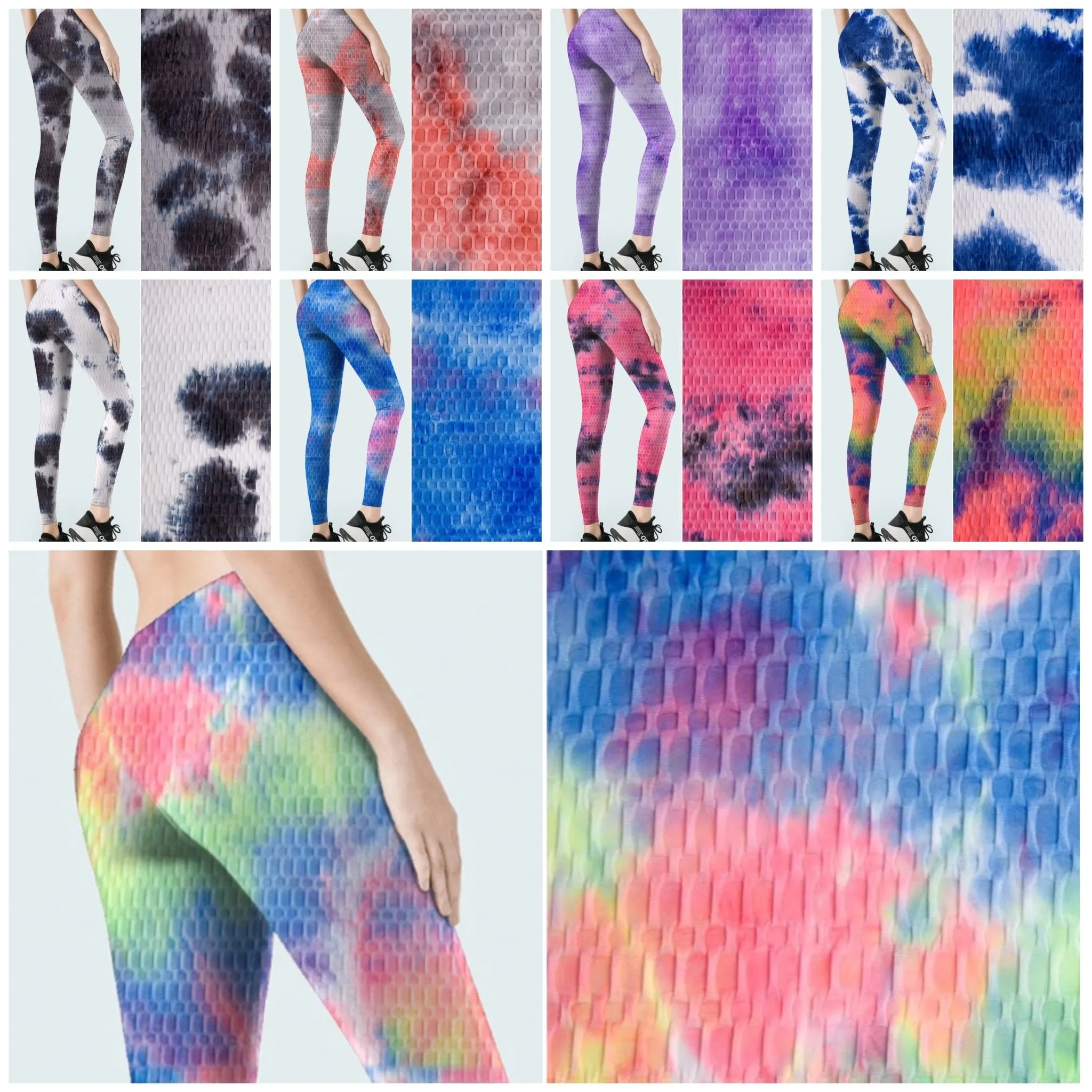 Bubble Jacquard Tie-Dye Sports Fabric