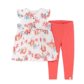 Burt's Bees Organic Baby Paradise Floral Tunic & Legging Set