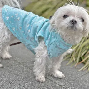 Buttery Soft Fleece Jacket - Tiffany Silver Hearts