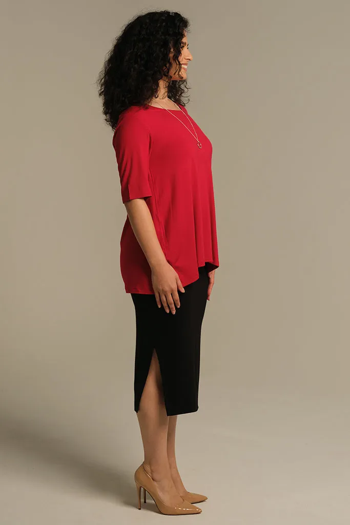 Carter Tunic Top - True Red