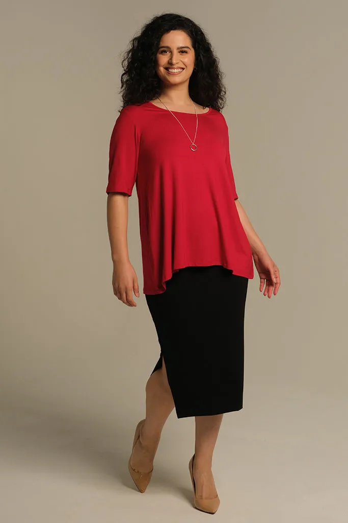 Carter Tunic Top - True Red