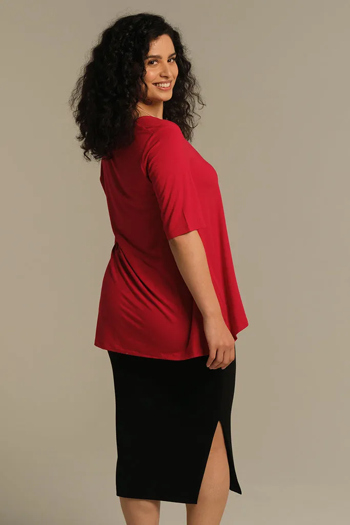 Carter Tunic Top - True Red