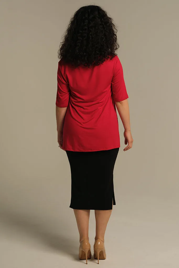 Carter Tunic Top - True Red