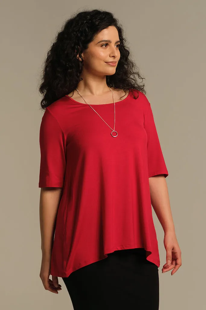 Carter Tunic Top - True Red