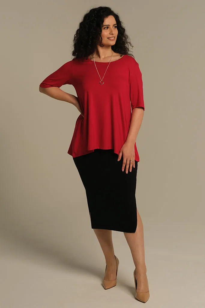 Carter Tunic Top - True Red