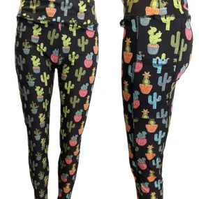 Chalkboard Cacti Leggings