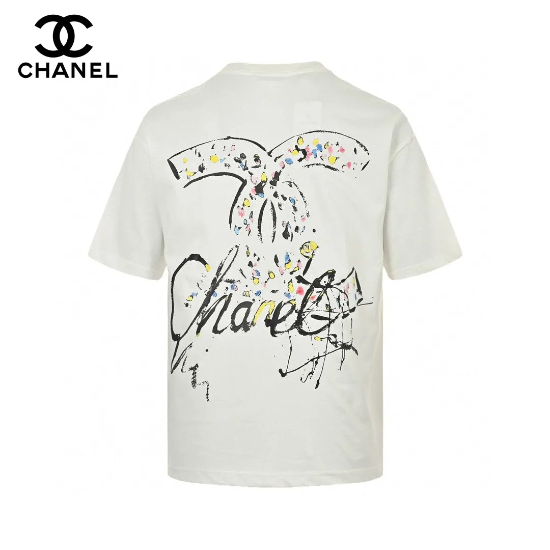 Chanel Signature Logo White T-Shirt