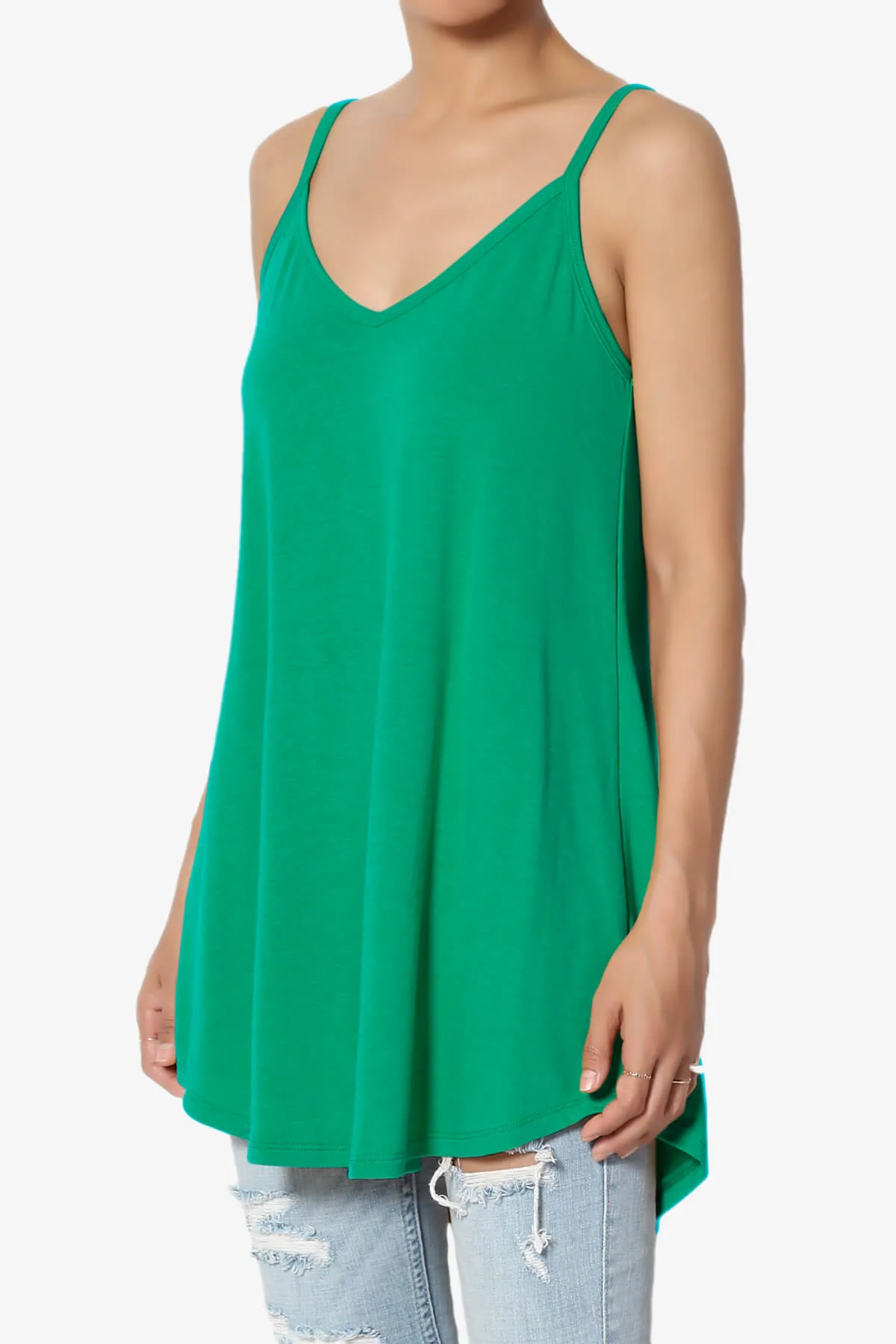 Chelsea Scoop & V Neck Flared Camisole Top PLUS MORE COLORS