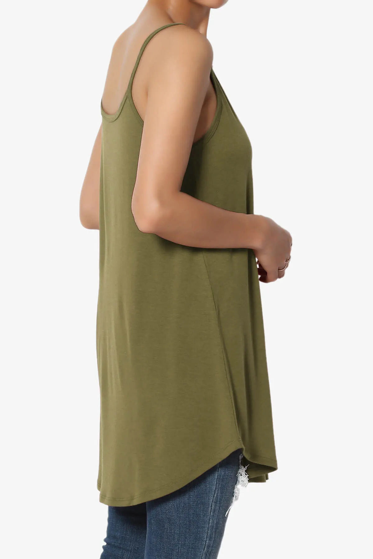 Chelsea Scoop & V Neck Flared Camisole Top PLUS MORE COLORS