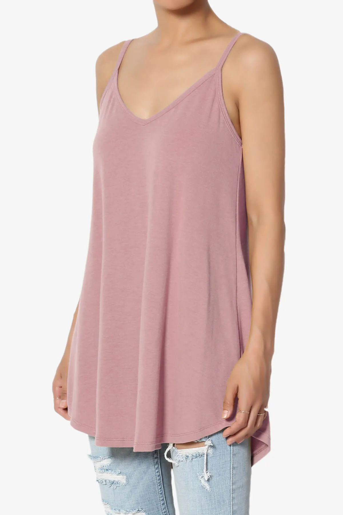 Chelsea Scoop & V Neck Flared Camisole Top PLUS MORE COLORS