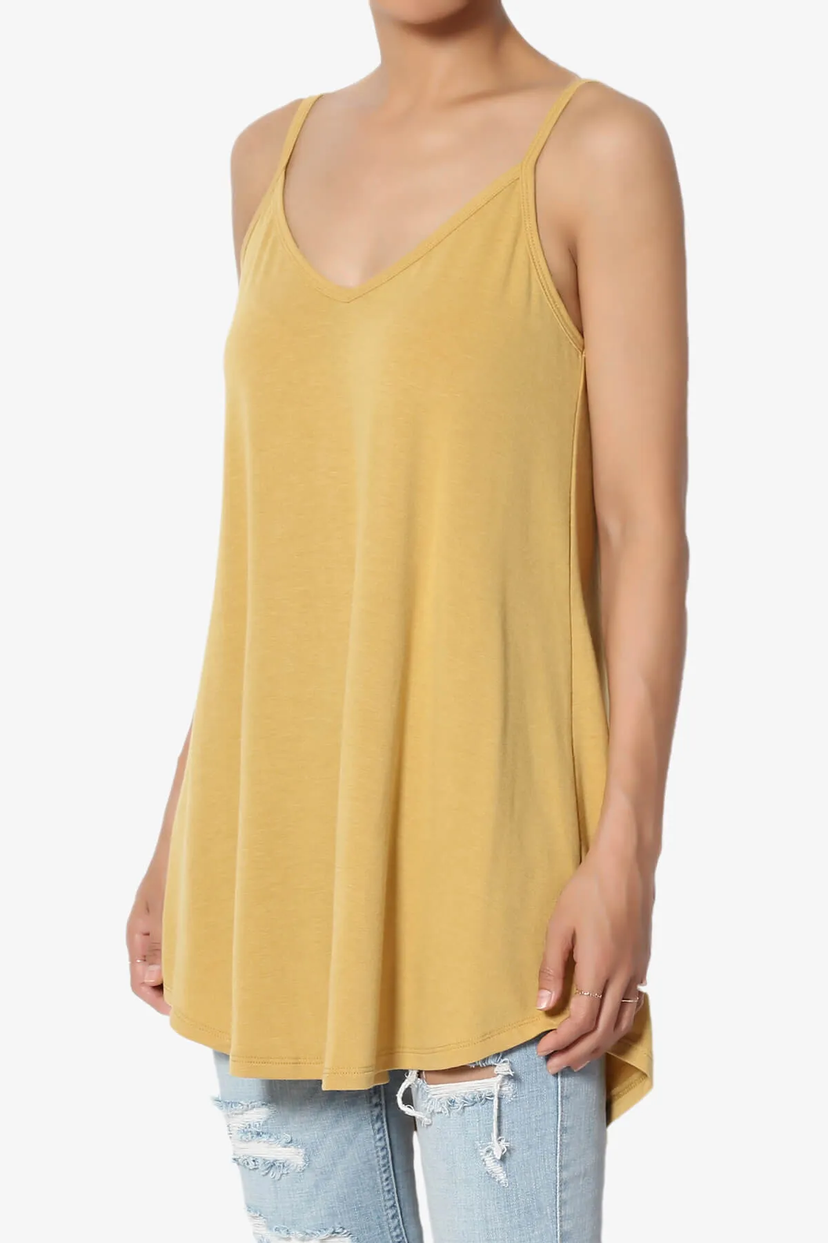 Chelsea Scoop & V Neck Flared Camisole Top PLUS MORE COLORS