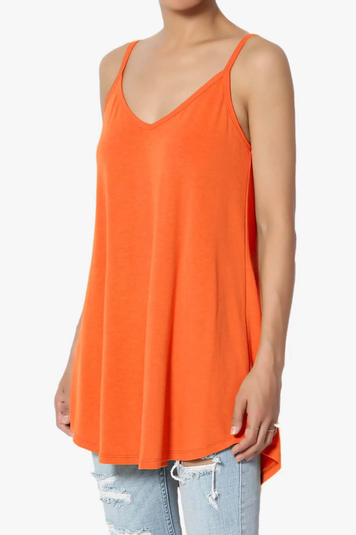 Chelsea Scoop & V Neck Flared Camisole Top PLUS MORE COLORS