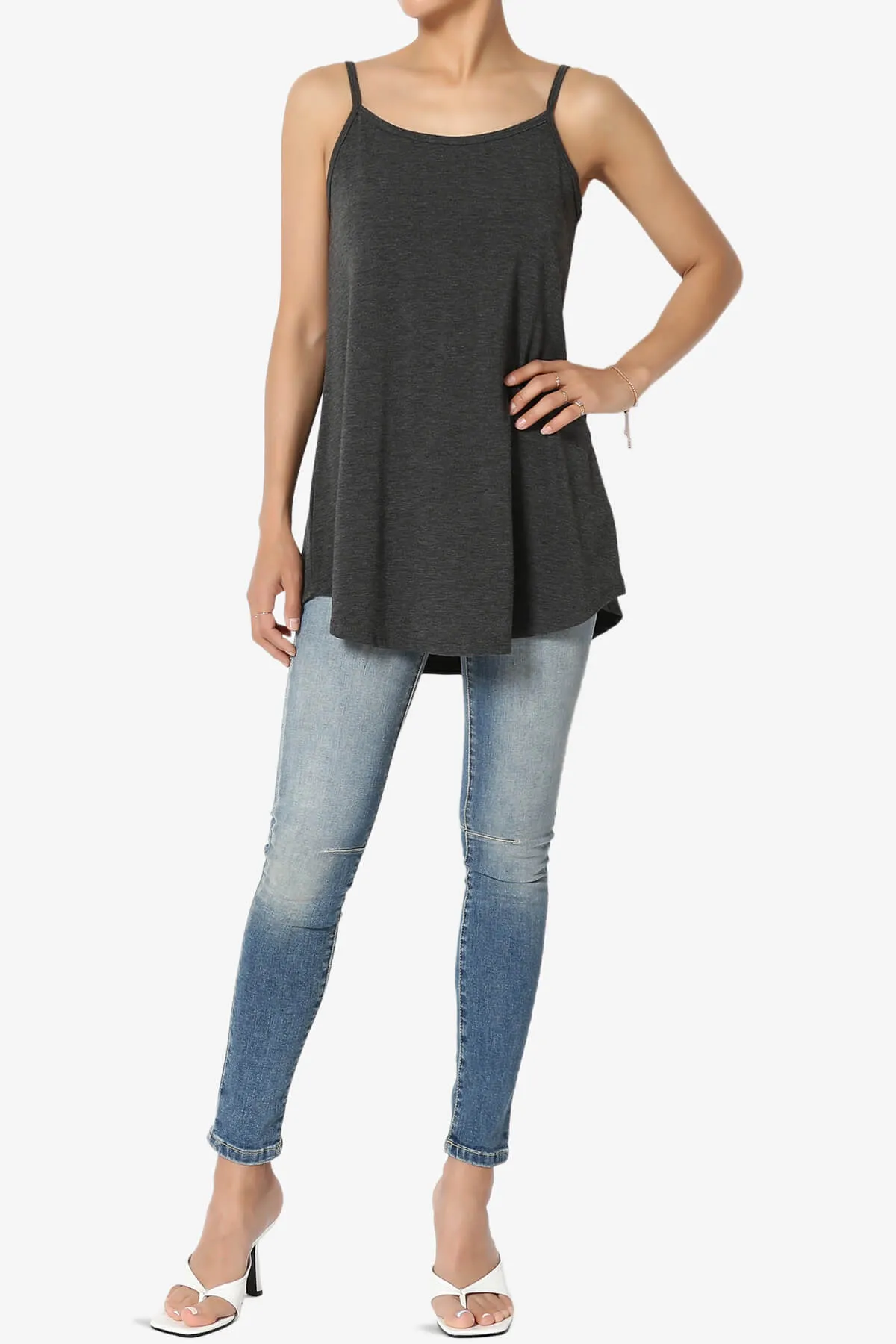 Chelsea Scoop & V Neck Flared Camisole Top