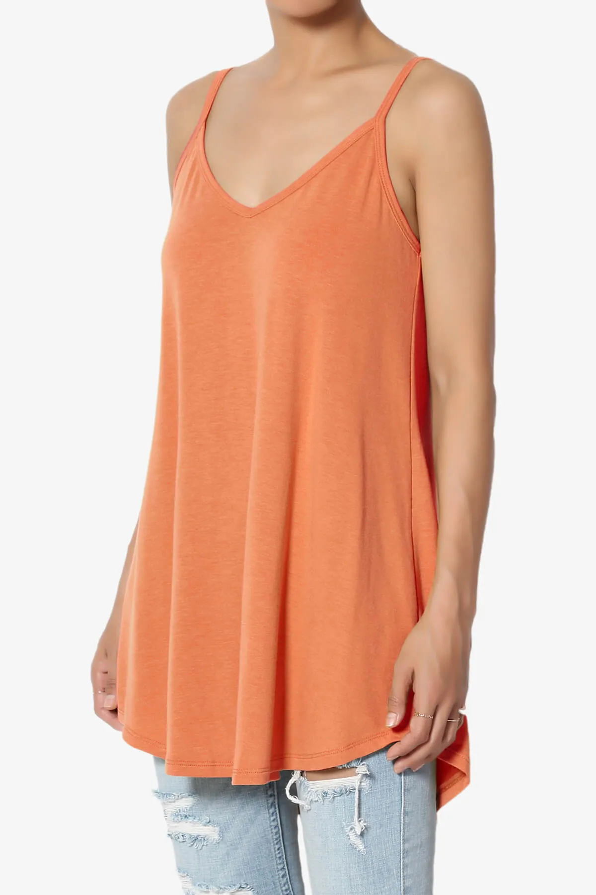 Chelsea Scoop & V Neck Flared Camisole Top