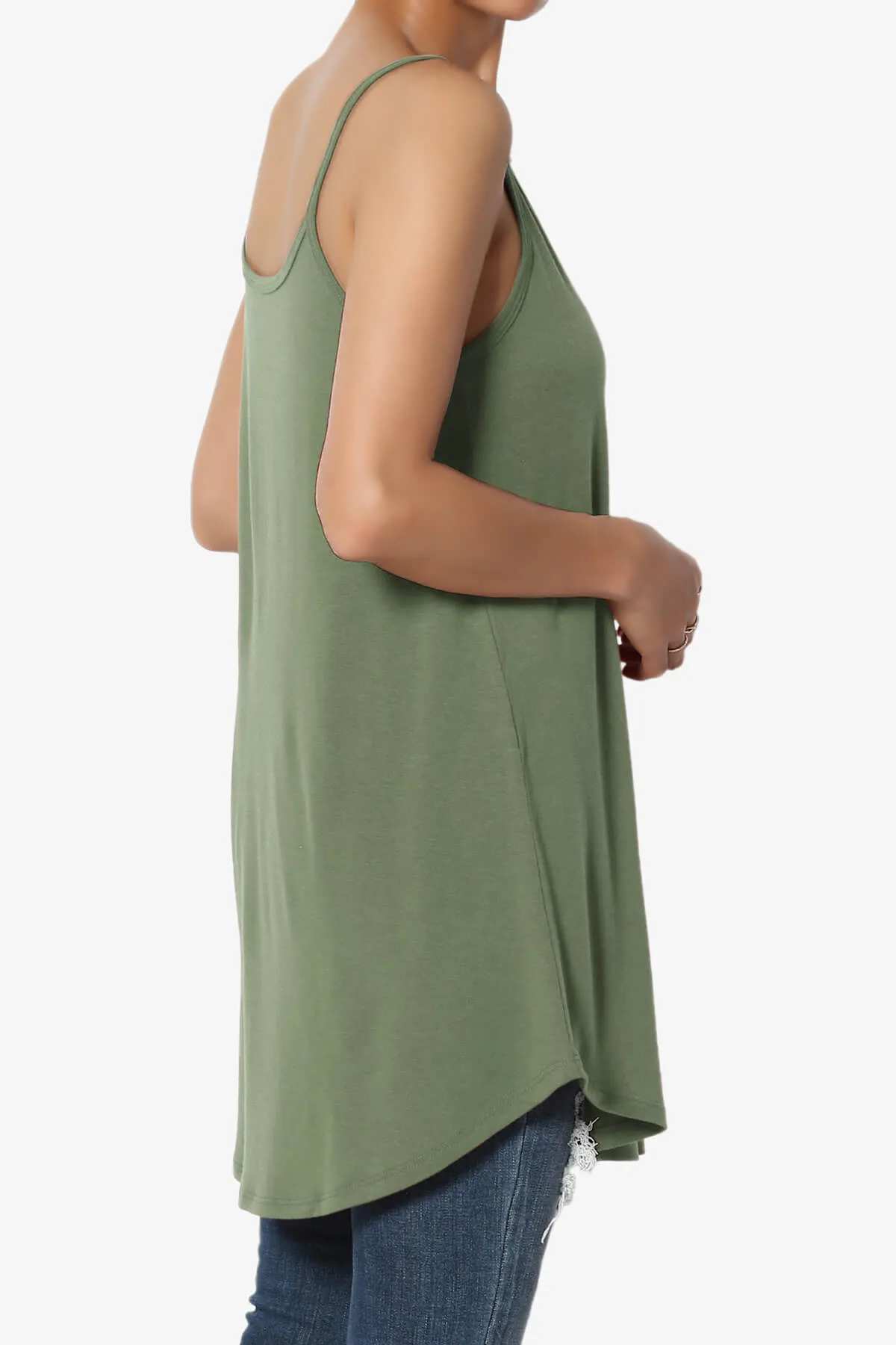 Chelsea Scoop & V Neck Flared Camisole Top