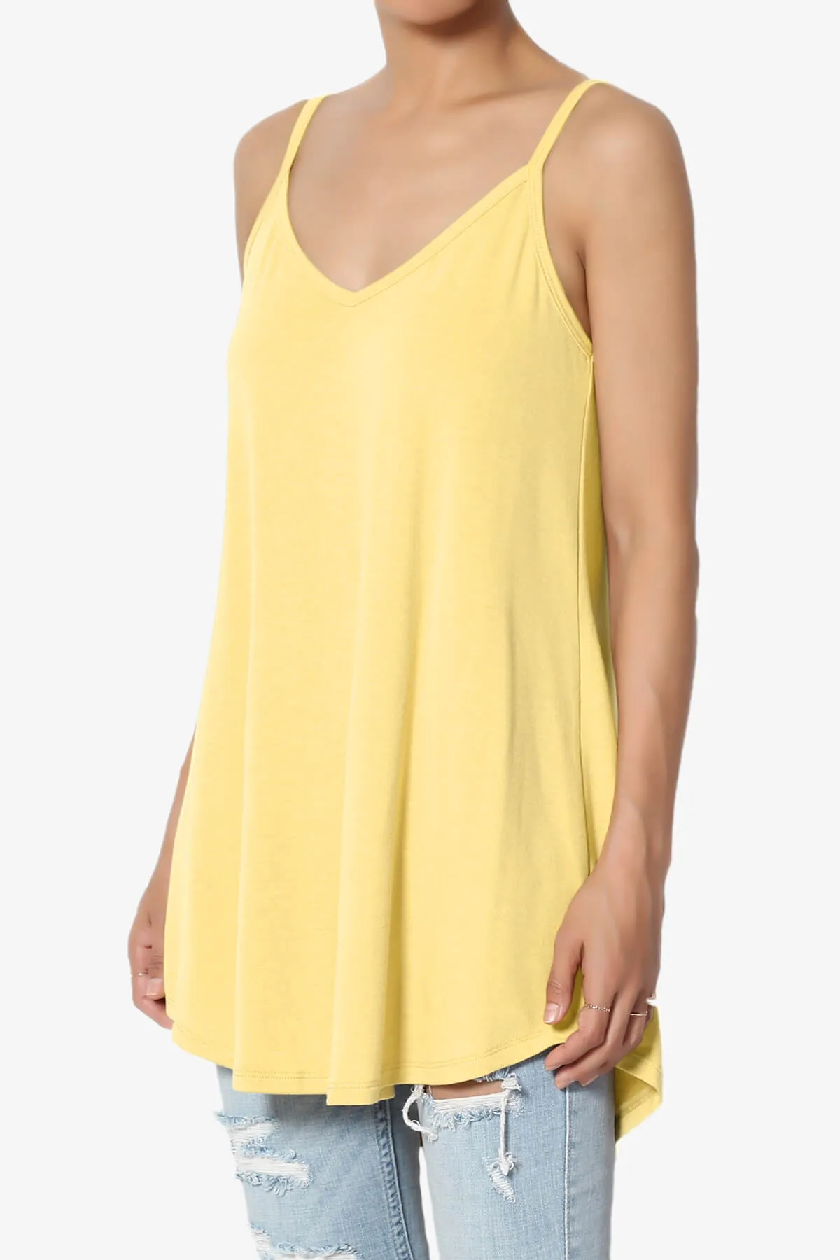 Chelsea Scoop & V Neck Flared Camisole Top