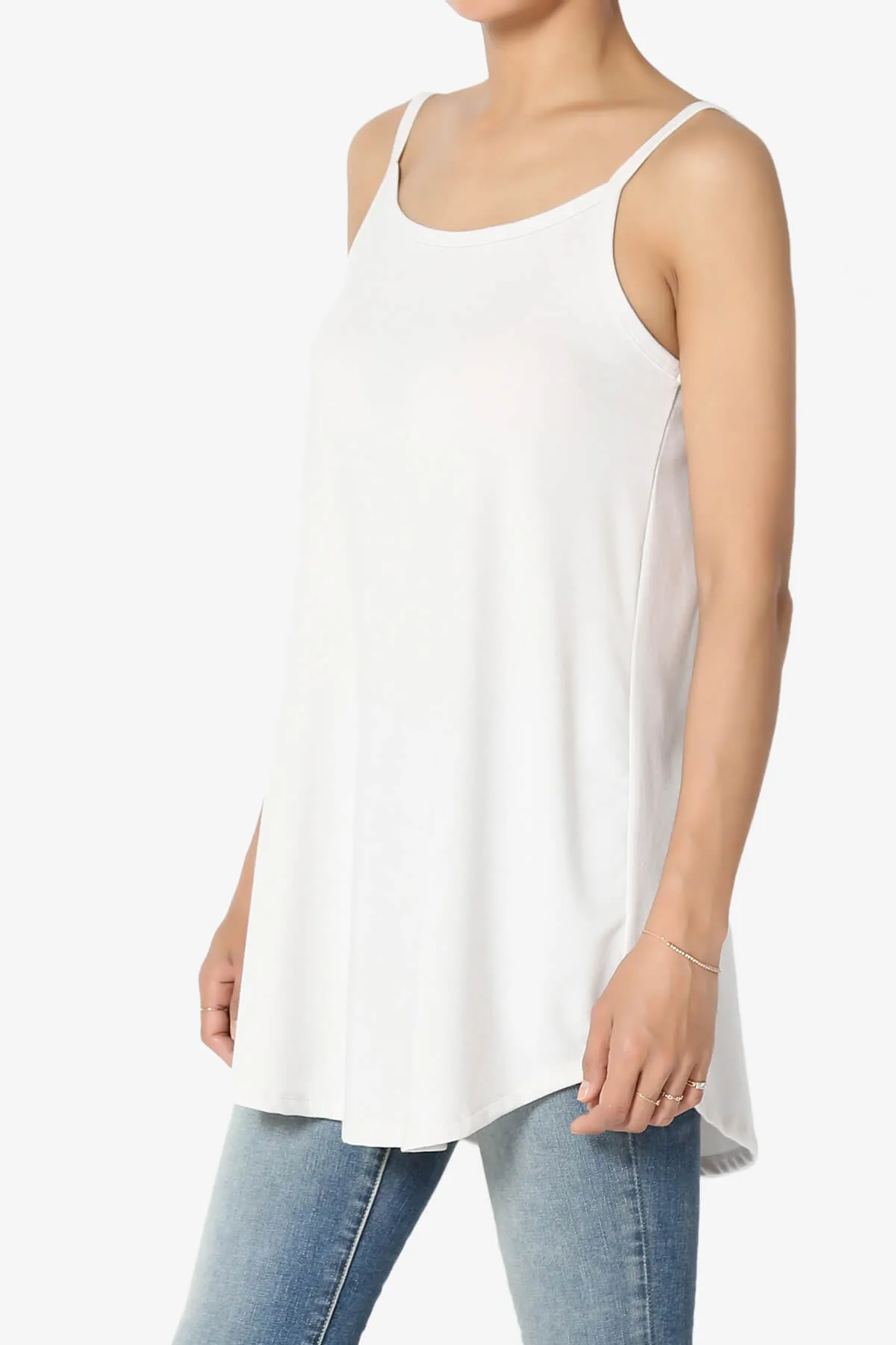 Chelsea Scoop & V Neck Flared Camisole Top