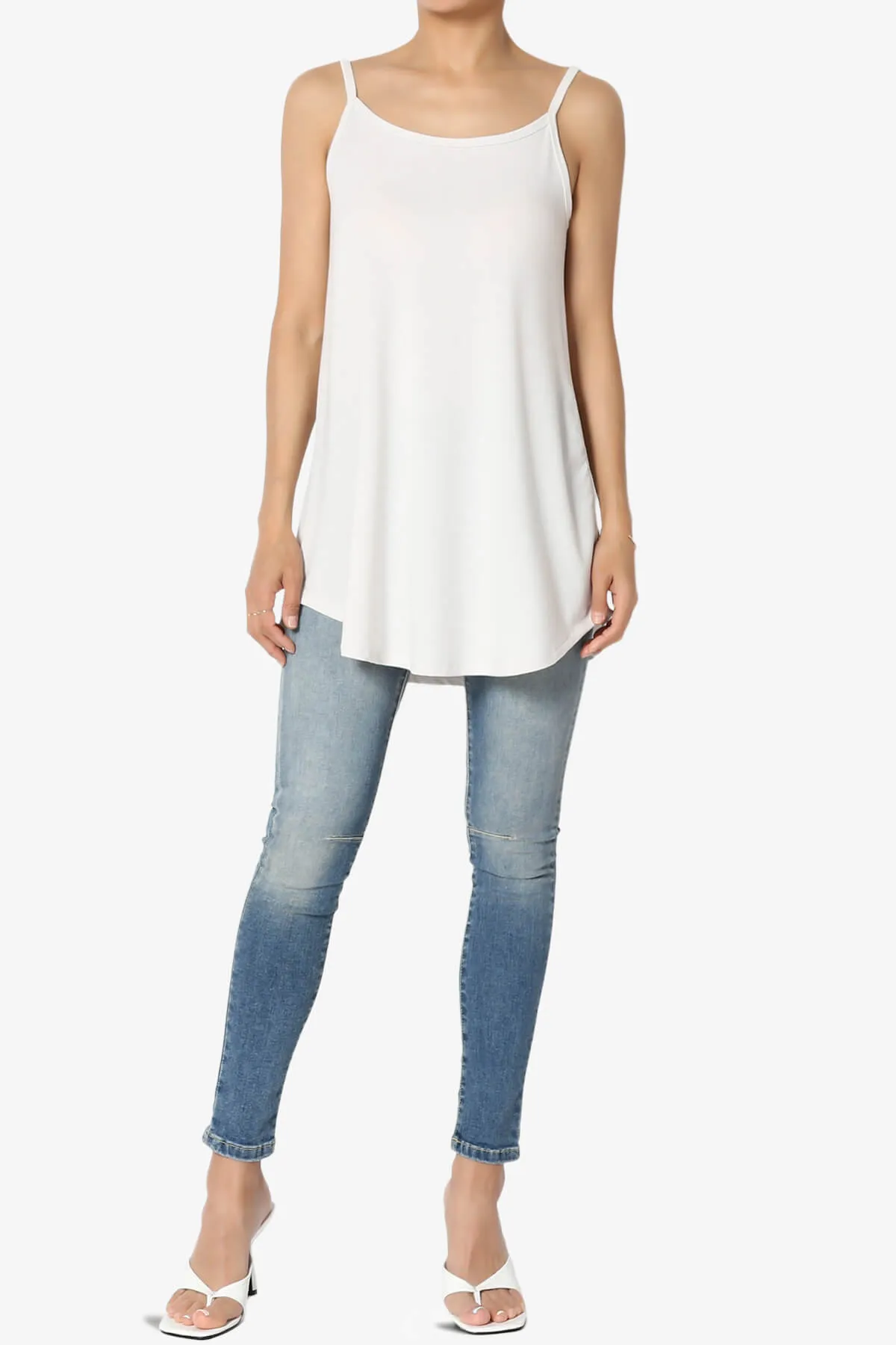 Chelsea Scoop & V Neck Flared Camisole Top