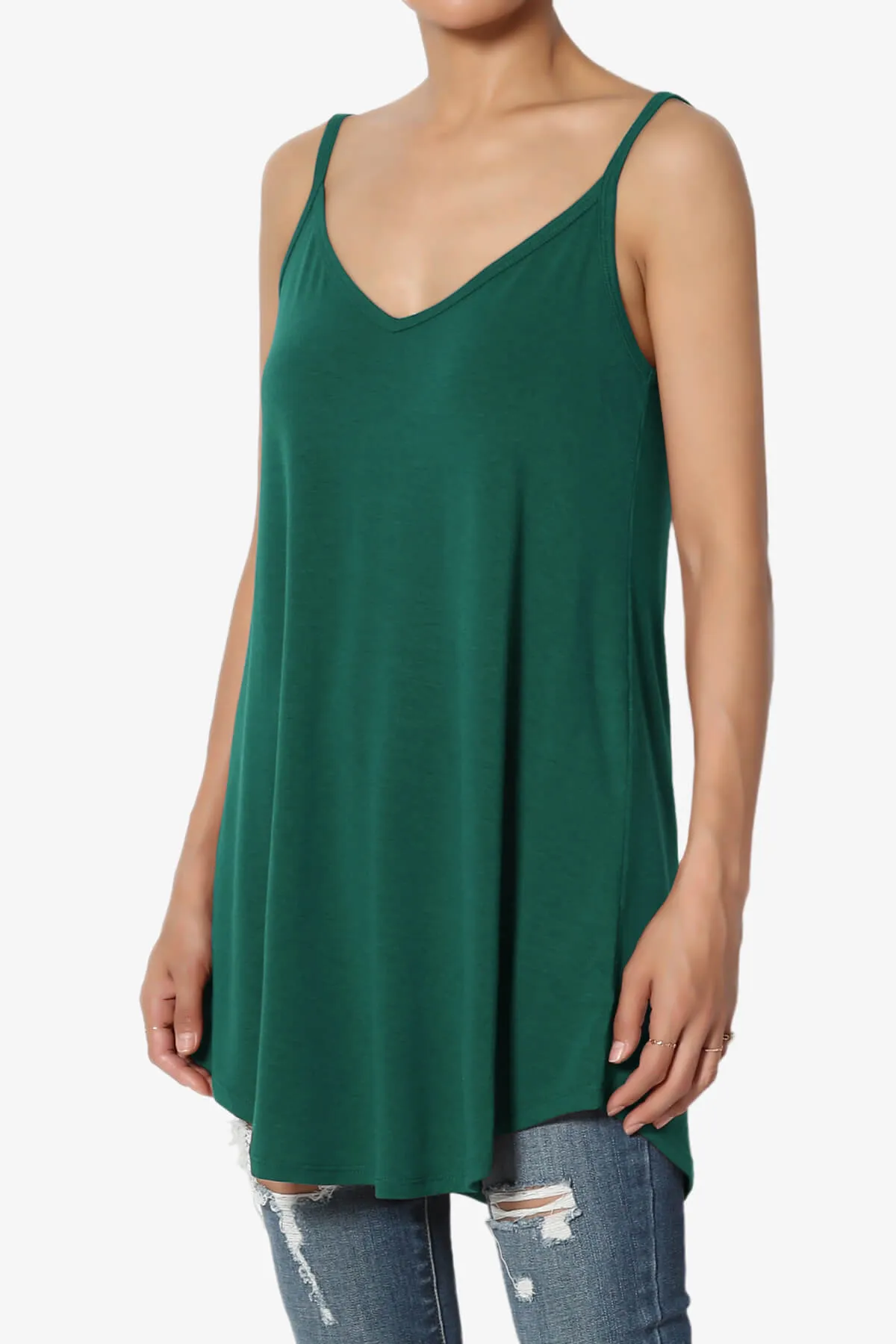 Chelsea Scoop & V Neck Flared Camisole Top