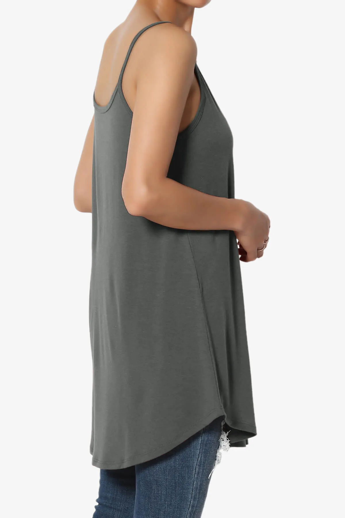 Chelsea Scoop & V Neck Flared Camisole Top