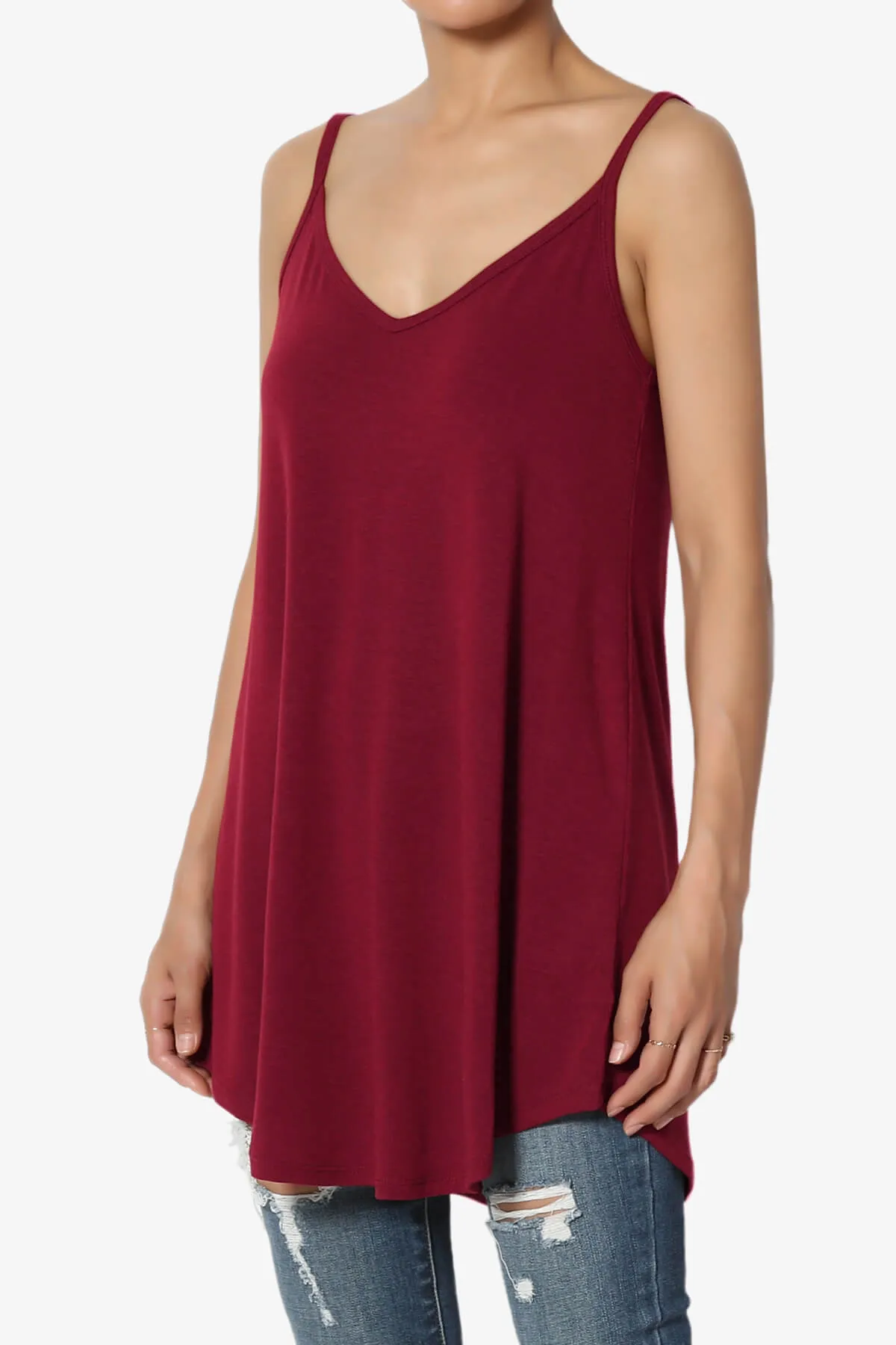 Chelsea Scoop & V Neck Flared Camisole Top