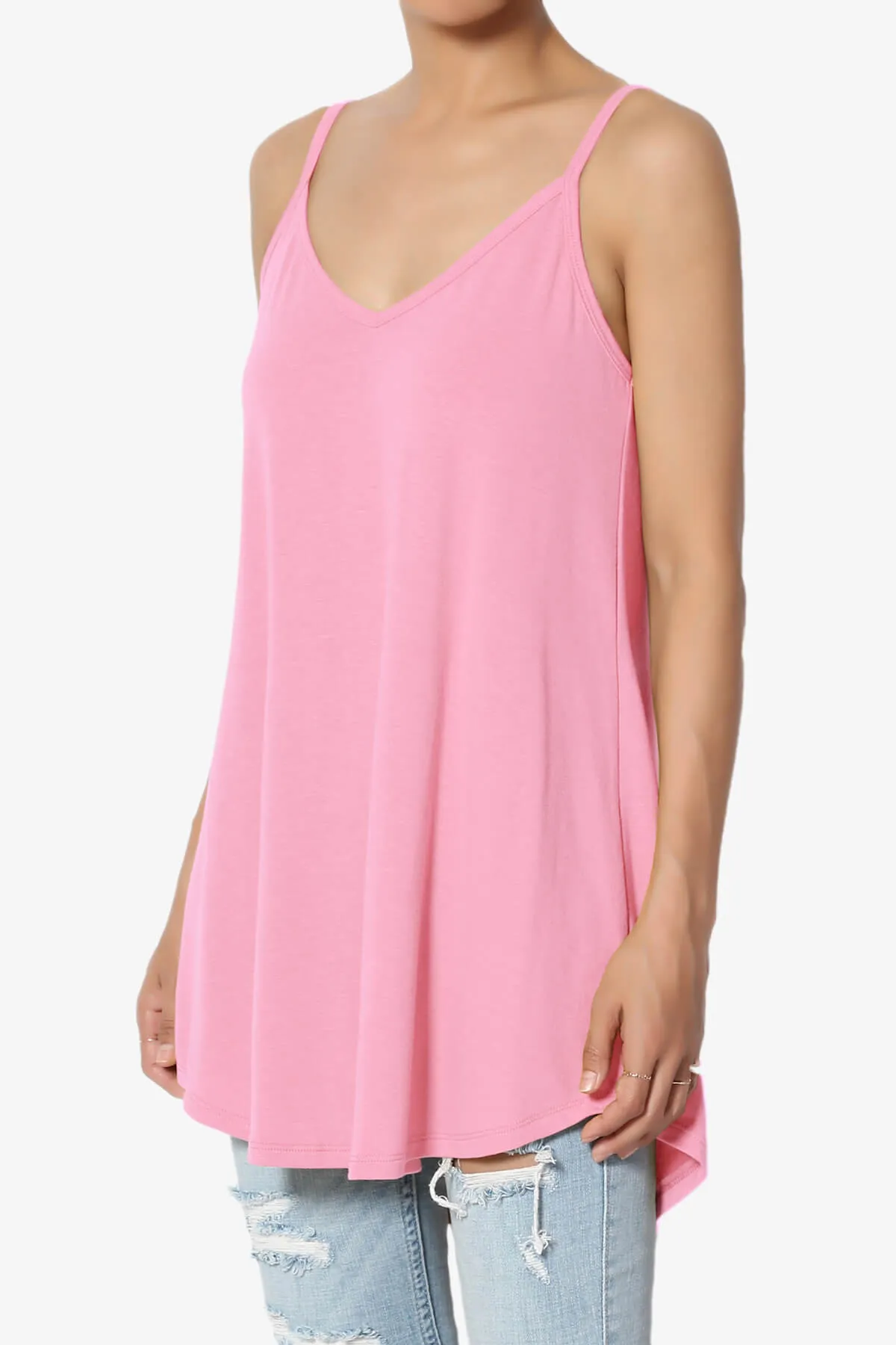 Chelsea Scoop & V Neck Flared Camisole Top