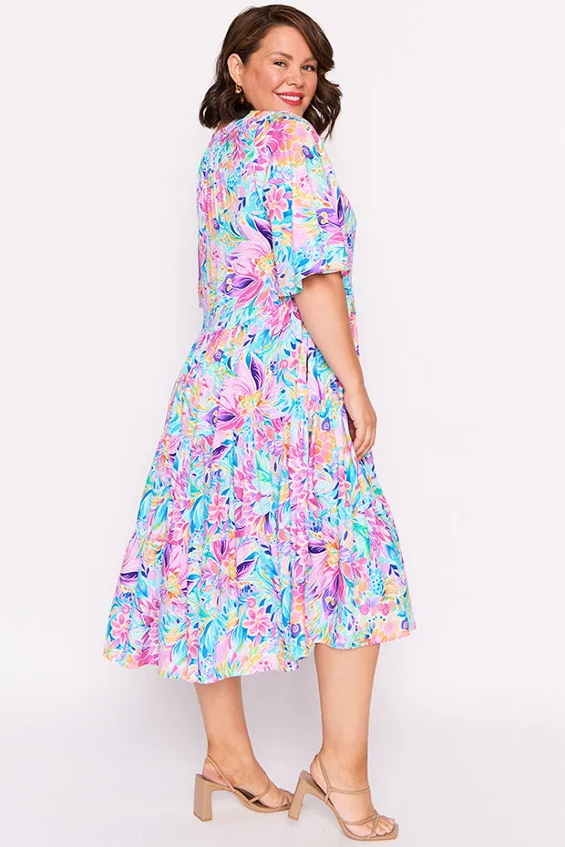 Chrissie Rainbow Bloom Dress