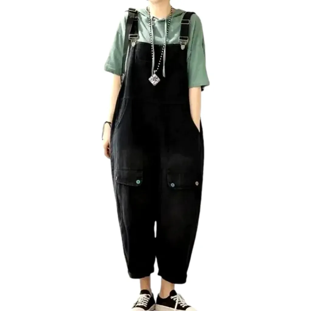 Colorful denim dungaree for women