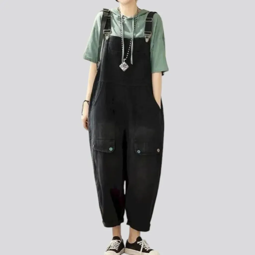 Colorful denim dungaree for women