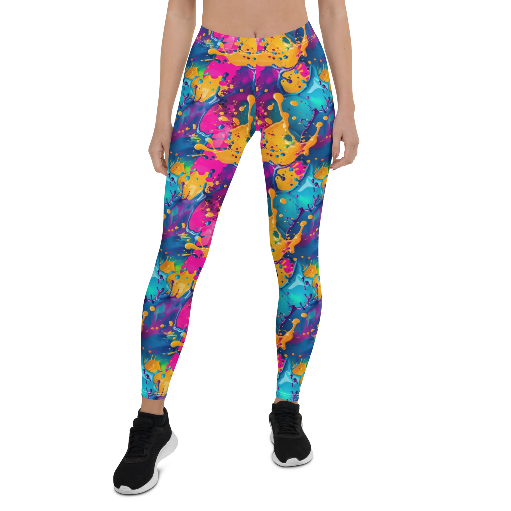 Colorful Paint Splash Leggings