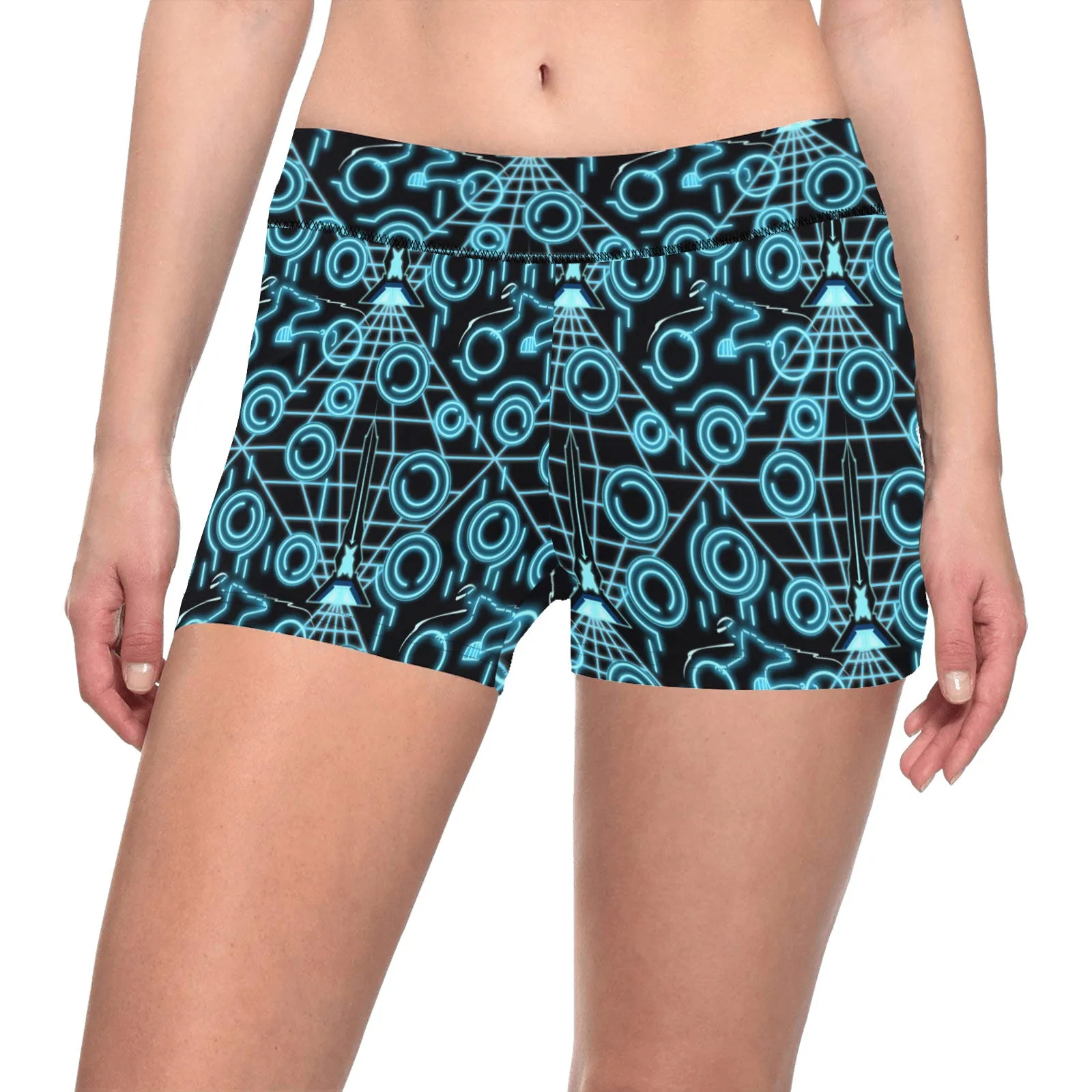 Disney Tron Neon Bikes Women's Short Leggings