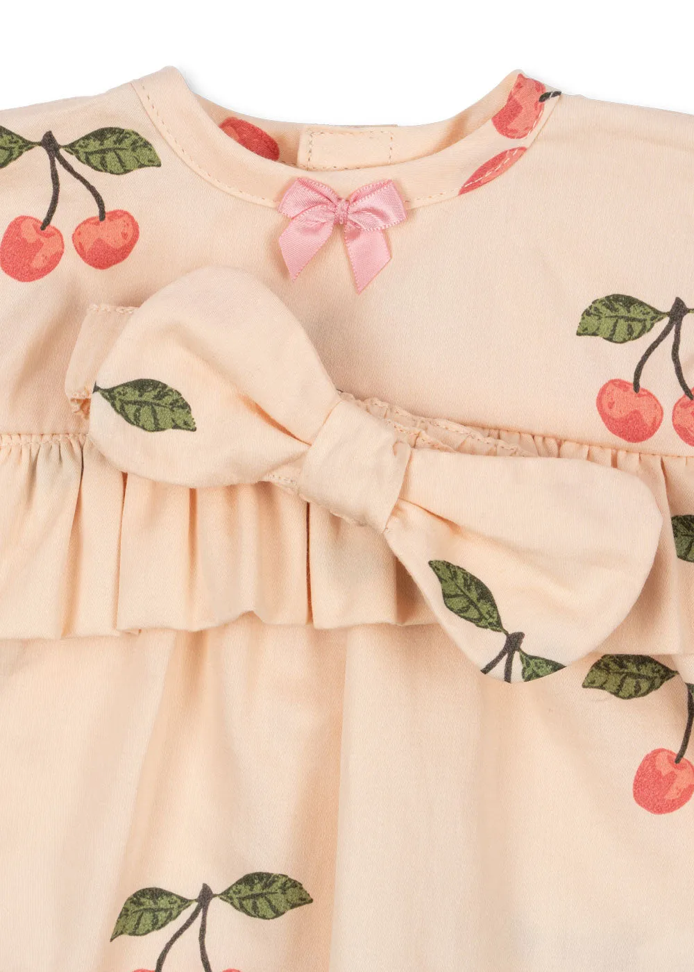 Doll Clothes - Dress & Ribbon Set - Ma Grande Cerise Pink